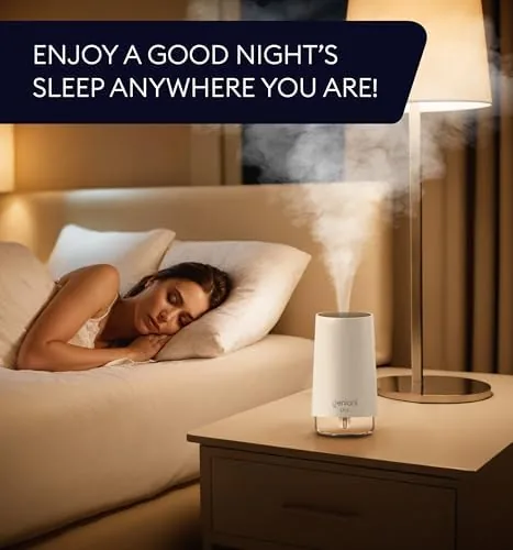 The GENIANI Portable Cool Mist Humidifiers for Bedroom & Office in real use