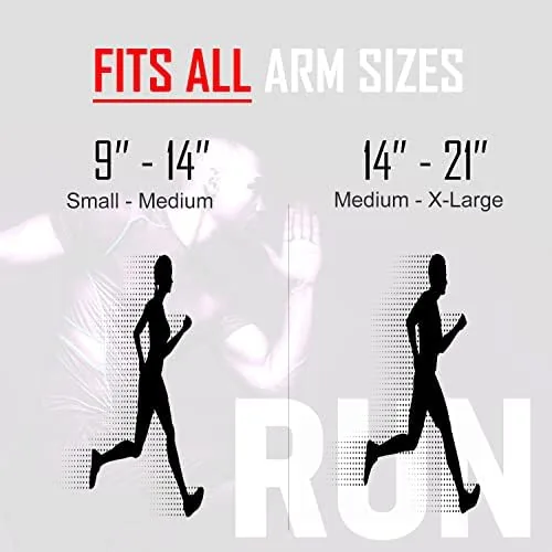 The armband beside a waist belt and a basic armband for comparison