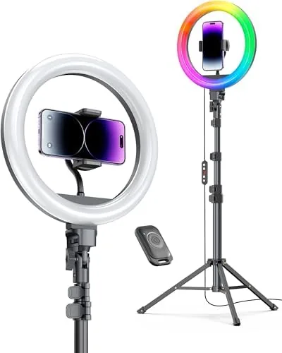 Testing the 10" Ring Light with Stand 72'' Tall & Phone Holder,38 over two weeks