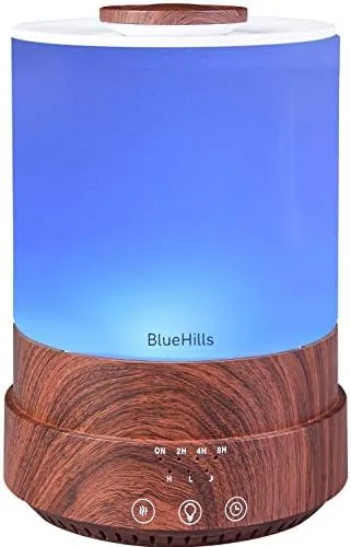BlueHills Premium 2500 ML XL Essential Oil Diffuser Timer Dark Wood | 30 H Review: Tested and Rated