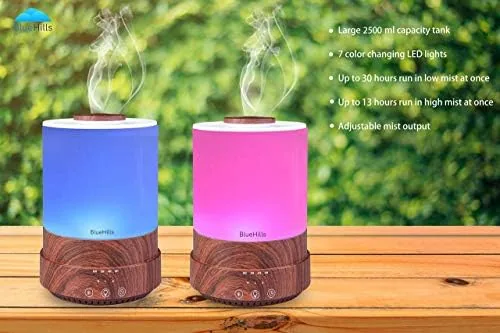 Testing the BlueHills Premium 2500 ML XL Essential Oil Diffuser Timer Dark over two weeks