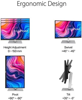 Another view of the ASUS ProArt PA279CV 27 Inch 4K UHD USB-C Professional Monitor