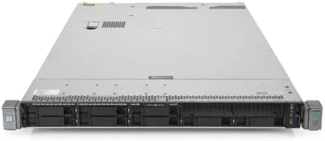 Rear panel of the server showing management and network ports