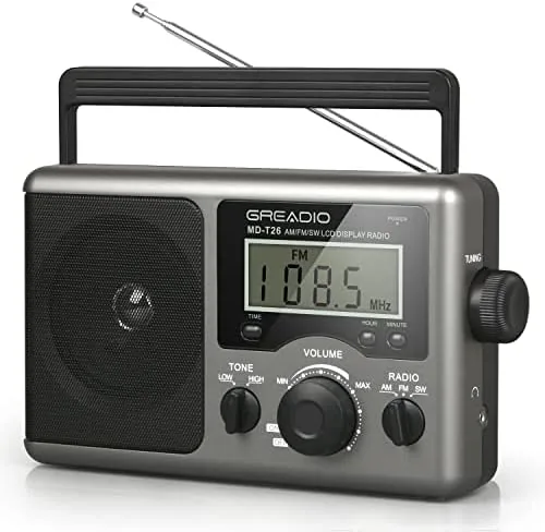 Greadio Portable Shortwave Radio, Radios Portable AM FM Transistor Radio | Best Reception for Review: Tested and Rated