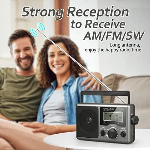 Close look at the Greadio Portable Shortwave Radio, Radios Portable AM FM Transistor Radio build quality