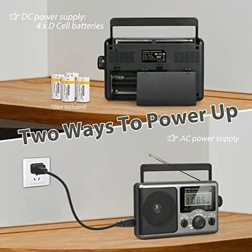 The Greadio Portable Shortwave Radio, Radios Portable AM FM Transistor Radio in real use
