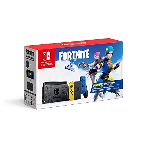 Back panel of the Nintendo Switch Fortnite Wildcat edition showing the artwork
