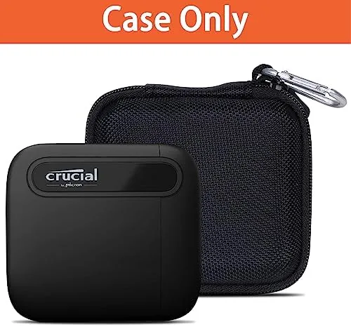 The Aenllosi Hard Case for Crucial X6 1TB/2TB/4TB/500GB SSD, Black | compared in context
