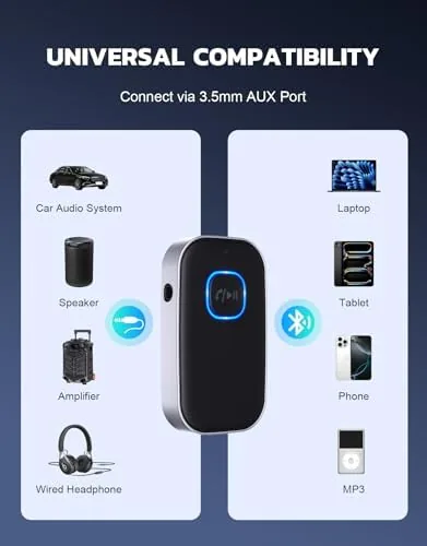 Close look at the COMSOON Bluetooth Receiver for Car, 3.5mm AUX Bluetooth Car Adapter build quality