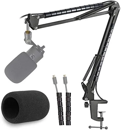 K669 Microphone Boom Arm Mic Stand, Windscreen and Cable Sleeve Compatible with Fifine K669 Review: Tested and Rated