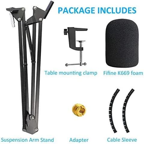 Testing the K669 Microphone Boom Arm Mic Stand, Windscreen and Cable Sleeve over two weeks