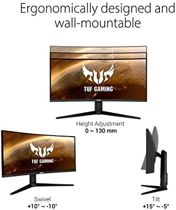 Another view of the ASUS VG34VQL1B TUF 34 Inch Curved Gaming Monitor - WQHD