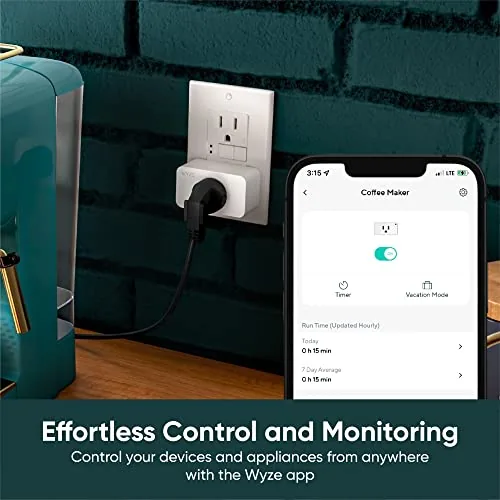 Close look at the Wyze Plug, 2.4GHz WiFi Smart Plug, Compatible with Alexa, Google build quality