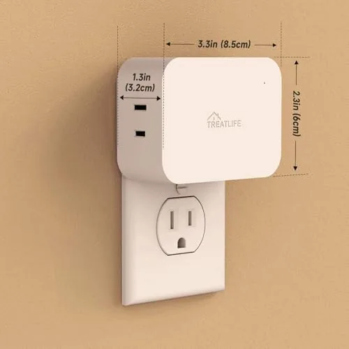 Close look at the TREATLIFE Dimmable Smart Plug 2 Pack, 2.4GHz Smart Plug Works build quality
