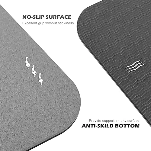 Close look at the Yoga Mat Non Slip, Pilates Fitness Mats, Eco Friendly, Anti-Tear build quality