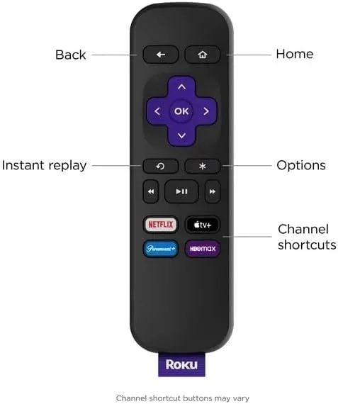 A 4K movie scene playing on the television through the Roku Premiere