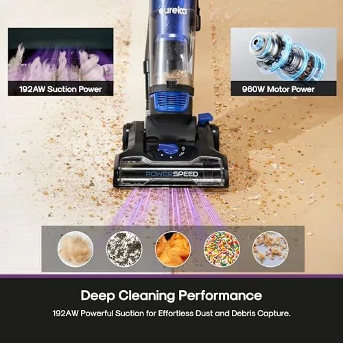 Close look at the Eureka Lightweight Powerful Upright Vacuum Cleaner for Carpet and Hard build quality