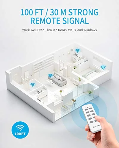 The Remote Control Outlet Wireless Light Switch for Household Appliances, Expandable in real use