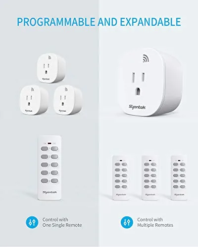 Another view of the Remote Control Outlet Wireless Light Switch for Household Appliances, Expandable