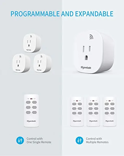 Another view of the Remote Control Outlet Wireless Light Switch for Household Appliances, Expandable