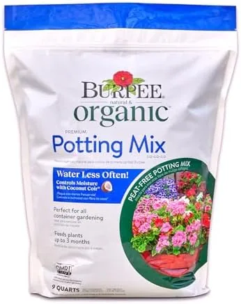 Burpee, 9 Quarts | Premium Organic Potting Natural Soil Mix Food Ideal for Container Review: Tested and Rated