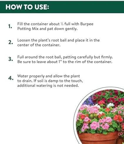The Burpee, 9 Quarts | Premium Organic Potting Natural Soil Mix in real use