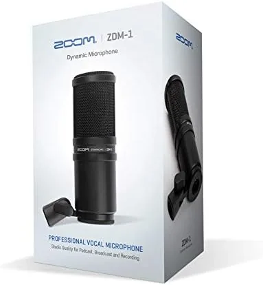 Another view of the Zoom ZDM-1 Dynamic Microphone for Podcasts, Voice-Overs, Vocals, and More
