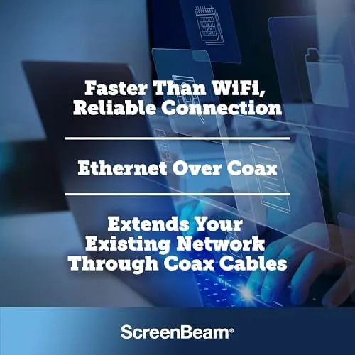 The ScreenBeam ECB7250K02 Network Adapter Starter Kit Bonded MoCA 2.5 in real use