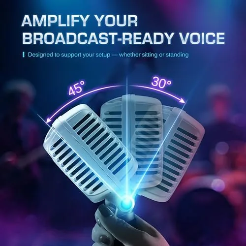 Another view of the CAROL CLM-101 Retro Wired Vocal Microphone, Dynamic Supercardioid - Black