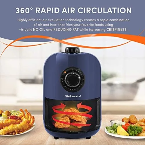 The Elite Gourmet EAF1121BG Personal 1.1 Qt. Compact Space Saving Electric compared in context