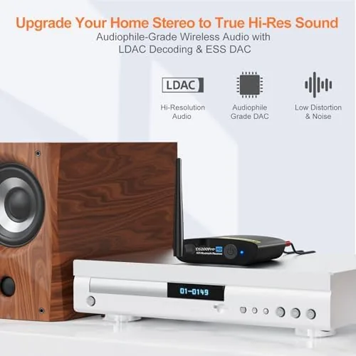 Close look at the 1Mii DS200Pro Bluetooth 5.3 Receiver for Home Stereo, HiFi Wireless build quality
