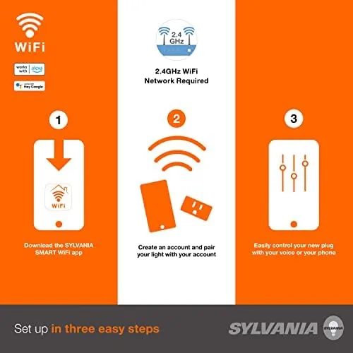 Sylvania Smart app on a phone showing the plug schedule screen