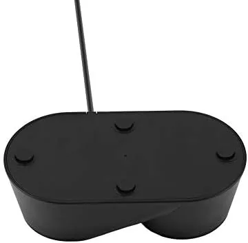VR charger dock beside a pack of AA batteries showing the trade off