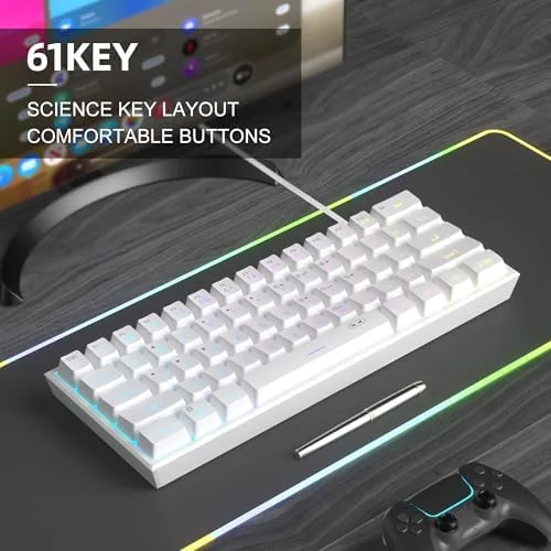 MageGee keyboard compared side by side with a ten keyless mechanical board