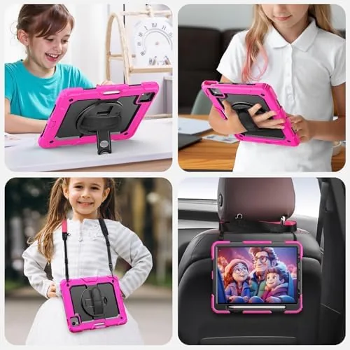 The SEYMAC Case for iPad Air 5th/4th Gen 10.9 Inch, Black/Pink compared in context