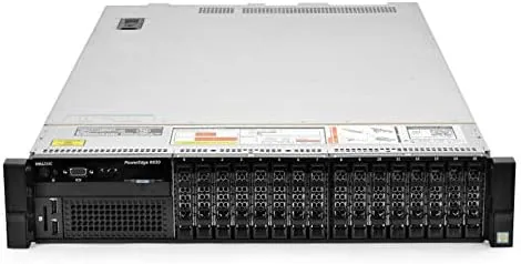 Detail shot of the Dell PowerEdge R830 Server 2.20Ghz 56-Core 128GB 16x 300GB 15K features