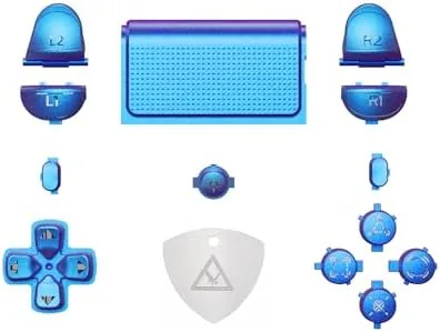 Customized controller beside a stock controller for comparison