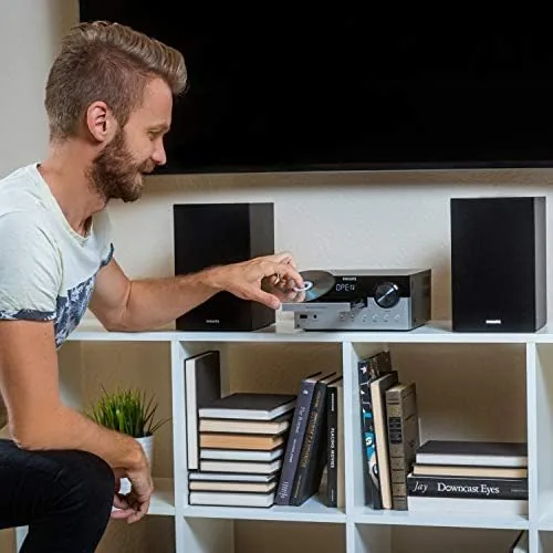 Close look at the Philips Bluetooth Stereo System for Home with CD Player, Bluetooth build quality