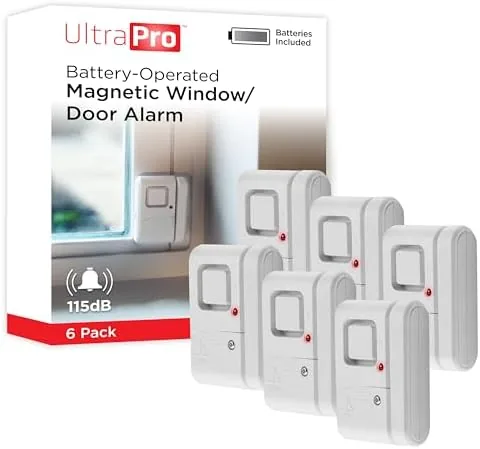 UltraPro Personal Security Window and Door Alarm, 6 Pack, Wireless Chime | DIY Protection Review: Tested and Rated