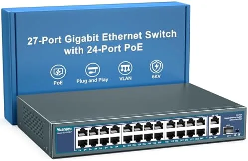 Testing the YuanLey 8 Port Gigabit PoE Switch with 2 Gigabit Uplink over two weeks