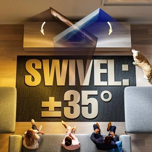 Close look at the Universal Swivel TV Stand - Table Top TV Stand for build quality