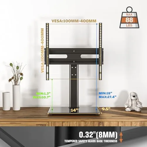 Testing the Universal Swivel TV Stand - Table Top TV Stand for over two weeks