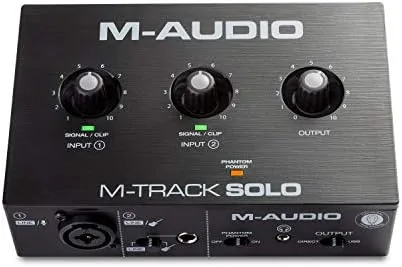M-AUDIO M-Track Solo USB Audio Interface | XLR, Line and DI Inputs, Professional Software Review: Tested and Rated