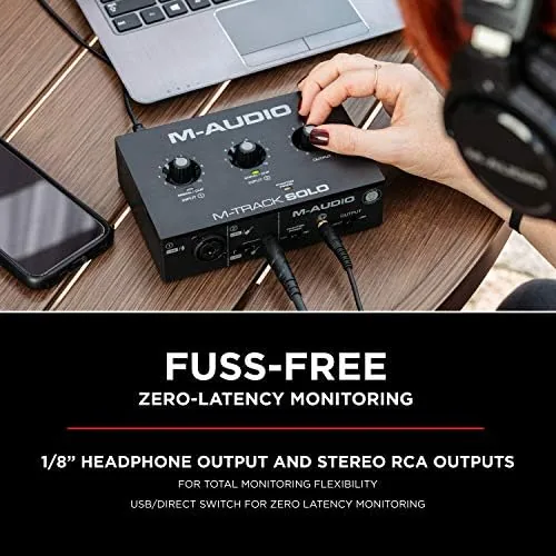 The M-AUDIO M-Track Solo USB Audio Interface | XLR, Line and in real use