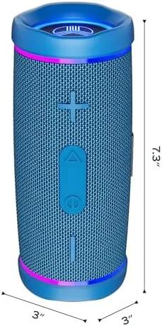 Close look at the TREBLAB HD77 Waterproof Bluetooth Speaker, 30W Deep Bass, RGB Light build quality