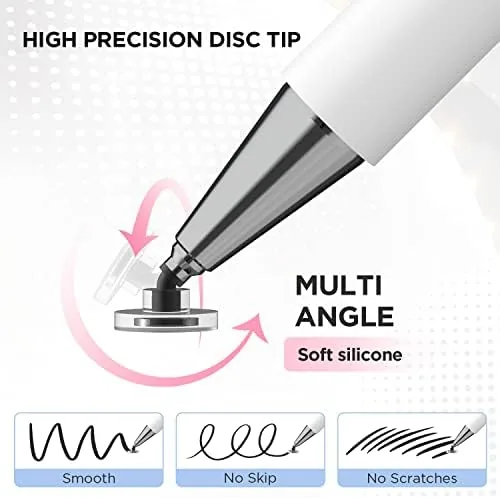 Another view of the Pen for Tablet, Capacitive Disc Tip Stylus Pencil & Magnetic