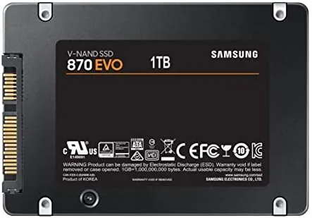Another view of the Samsung SSD 870 EVO SATA III 2.5" 1TB, Read Speeds