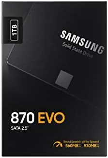 The Samsung SSD 870 EVO SATA III 2.5" 1TB, Read Speeds compared in context