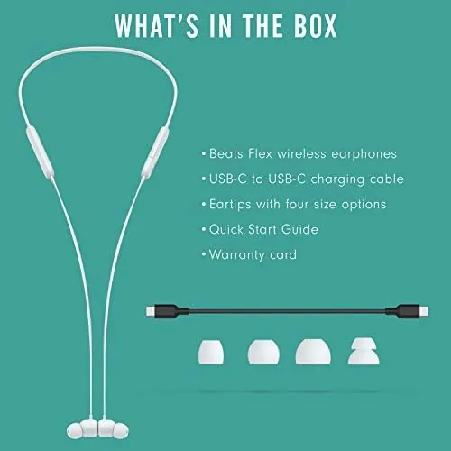 The Beats Flex Wireless Earbuds - Apple W1 Headphone Chip, Magnetic compared in context