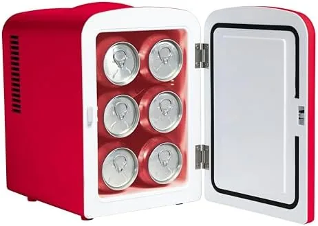 The CURTIS Budweiser MIS135BUD, Mini Portable Compact Personal Fridge Cooler, 4 in real use
